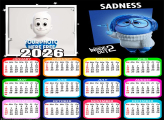 Calendar 2026 Sadness Inside Out 2 Frame