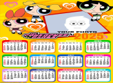 Calendar 2025 The Powerpuff Girls Photo Collage Frame
