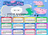 Calendar 2025 George Pig Frame Collage
