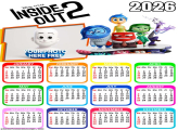 Calendar 2026 Inside Out 2 Free Collage Templates