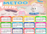 Calendar 2026 Metoo Making Collage Pictures