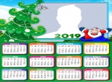 Santa Claus Drawing Calendar 2019