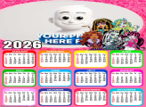Calendar 2026 Monster High Pink