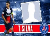 Thiago Silva of PSG Photo Collage