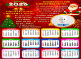 Calendar 2026 Suggestions for Christmas Gifts