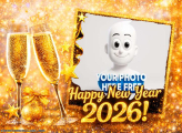 Create New Year 2026 photo frame