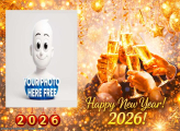 Digital New Year 2026 photo frame