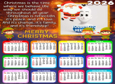 Calendar 2026 Christmas is the Time Photo Frame