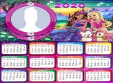 Photo to Collage Barbie Princess Calendar 2020