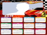 Hot Wheels Red Car Calendar 2019