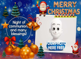 Night of Communion Merry Christmas photo frame