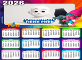 Calendar 2026 Trolls Photo Frames Design