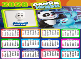 Calendar 2026 Panda and Krash Photo Collage