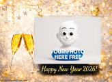 New Year photo frame 2026