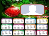 Christmas Ball Red Calendar 2019