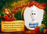 Christmas is a time to celebrate picture border editor