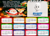 Calendar 2026 Symbol of Happy and Joyful Christmas