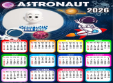 Calendar 2026 Astronaut Digital Photo Collage