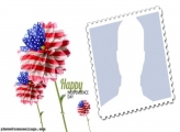 Flowers Independence Day USA Montage