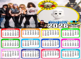 Calendar 2026 Guns N Rose Photo Collage Framed