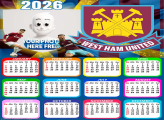 Calendar 2026 West Ham United Free to Print