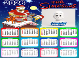 Calendar 2026 Santa Claus The Simpsons Free Frame