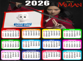 Calendar 2026 Mulan Making Collage Pictures