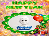 Happy New Year photo border