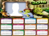 Calendar 2018 Shrek and Fiona