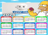 Calendar 2026 Homer Simpson
