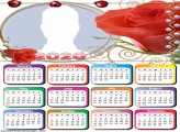 Red Flower Calendar 2020